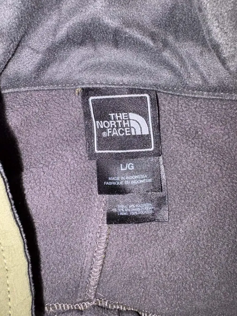 The North Face Apex Vest Men’s Large Green Full Zip Soft Shell Fleece Lined